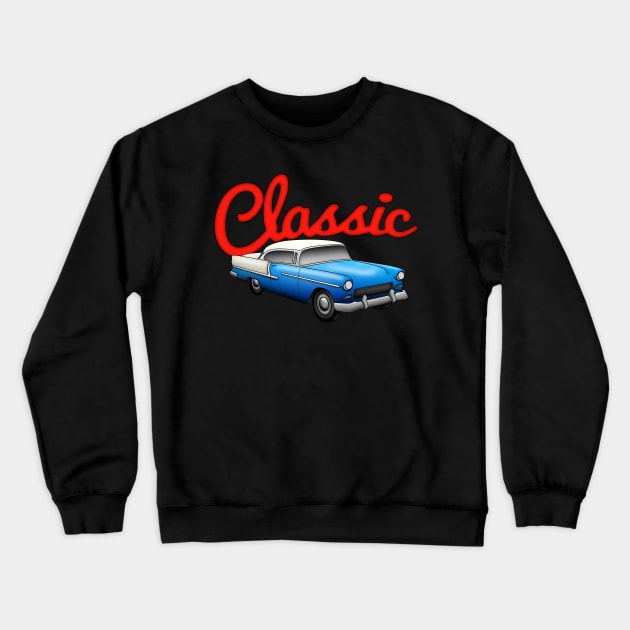 1955 Chevrolet Bel Air Crewneck Sweatshirt by SeattleDesignCompany